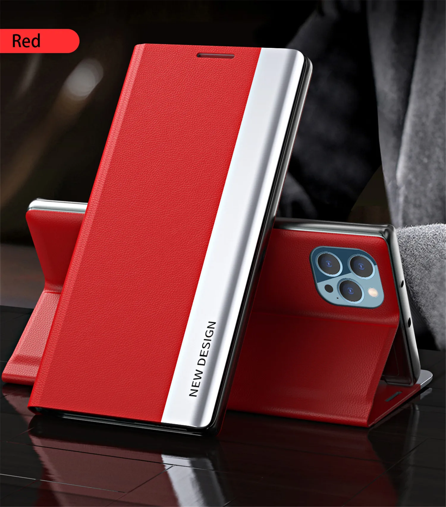 Flip Leather Case For Samsung Galaxy S26 S25 Edge S22 S23 S24 Ultra S10 Plus S20 S21 FE S8 S9 Holder Luxury Bracket Cover Coque
