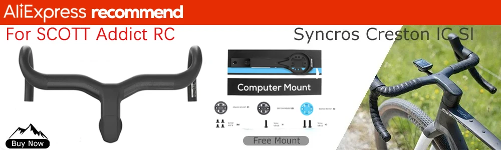 Syncros Addict RC Integrierte Lenker-Computerhalterung GPS/Garmin/Bryton/Wahoo Halterung Creston Ic Sl – Detail 1