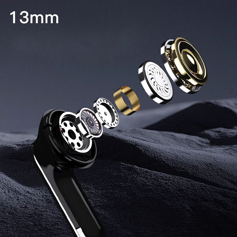 com bluetooth tws fone de ouvido microfone duplo silencioso bateria de longa duração clara chamada voz display digital sem fio no ouvido fone de ouvido