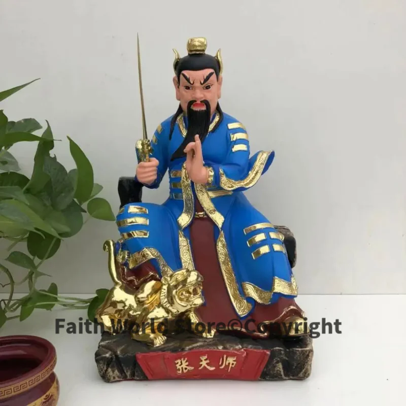 38cm large Taoist Buddhism HOME Shrine efficacious protection Southeast Asia Exorcise evil spirits ZHANG TIAN SHI God statue