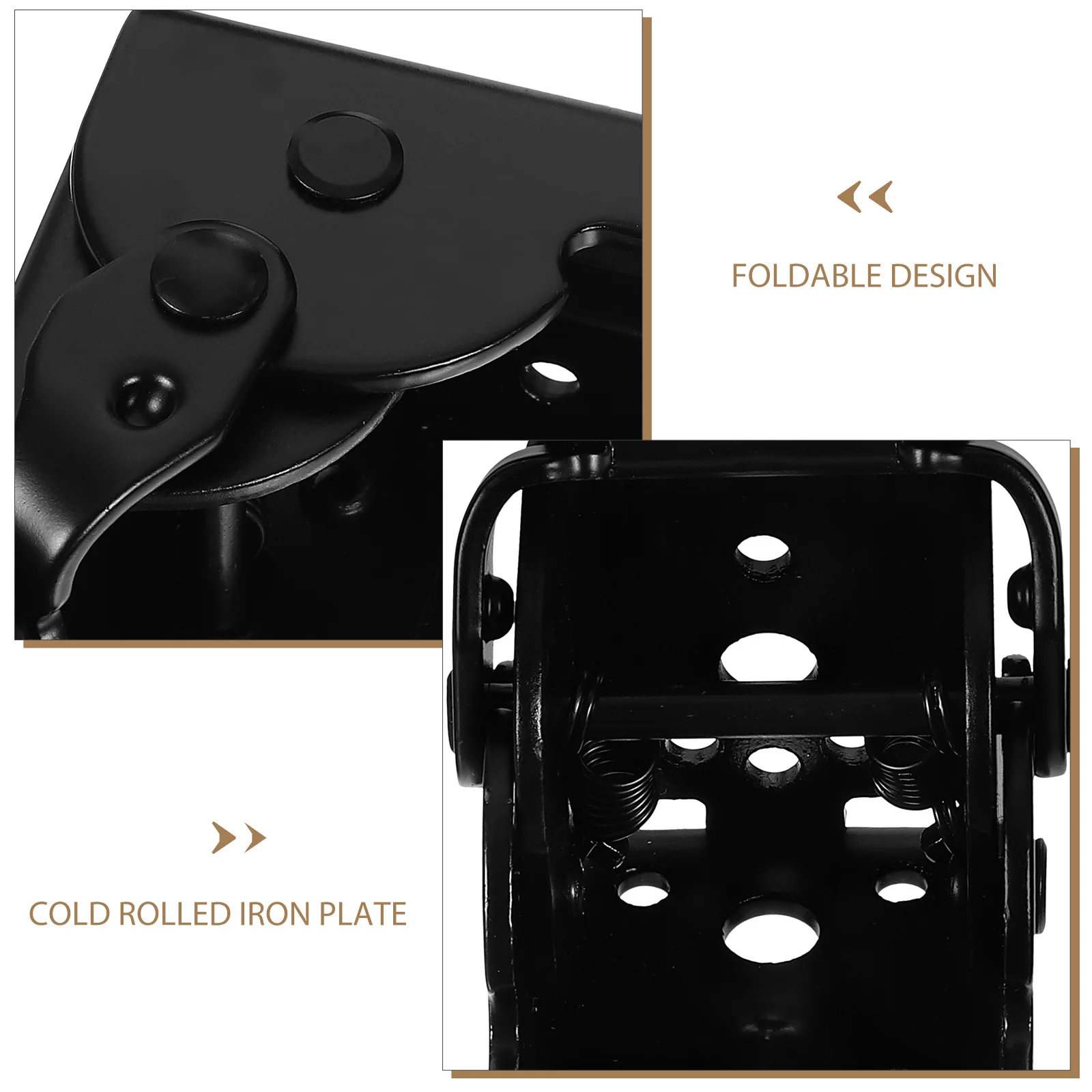 

2pcs Table Leg Folding Premium Metal Self-Locking Foldable For Furniture Support Space-Saving Design Folding Support Hinge Metal