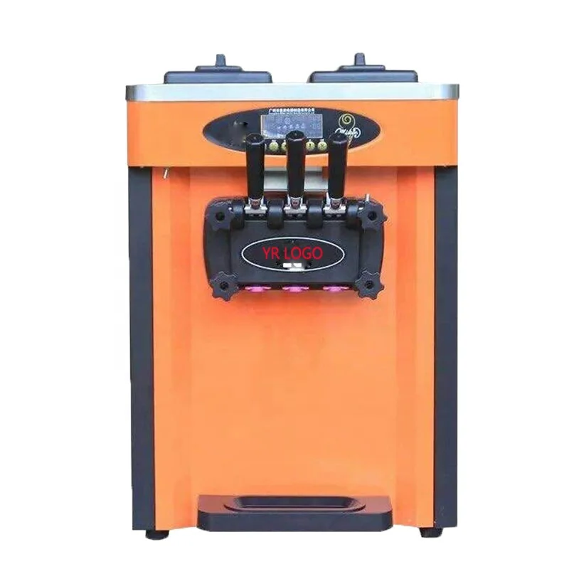 آلة الآيس كريم التجارية على الطاولة لمعدات متجر الآيس كريم الزبادي الناعم