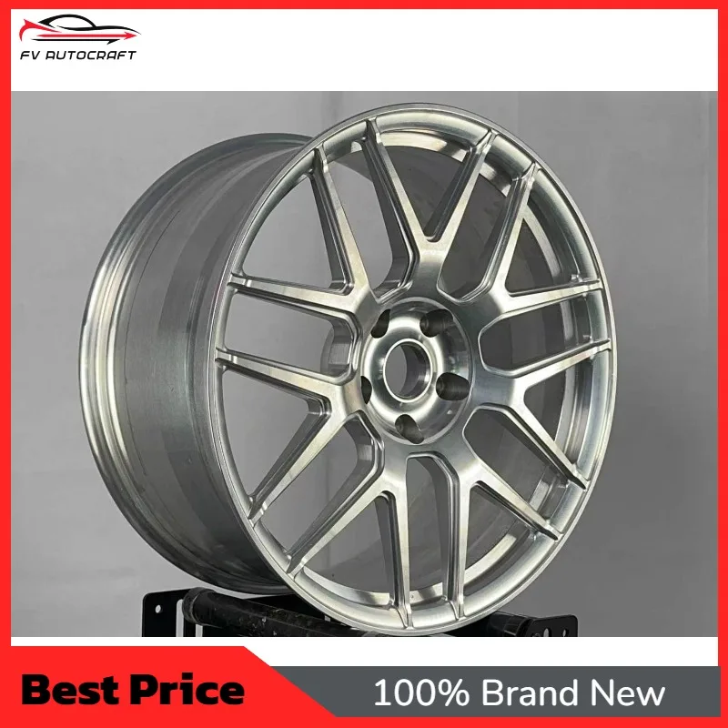 

【2026】Custom Forged BrushedSilver Machined Multi Spoke Sport1516 1718 19 2021 2223 24Inch 5x114.3 5x120Alloy Wheels Universal Ca