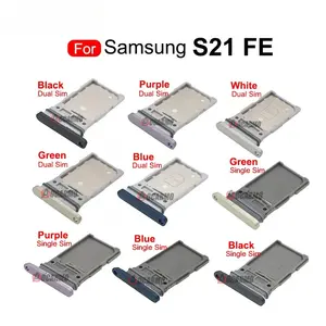 Bilashmart Samsung Galaxy S21 FE Single Dual SIM Card Sim Tray Card Slot Holder Replacement Parts