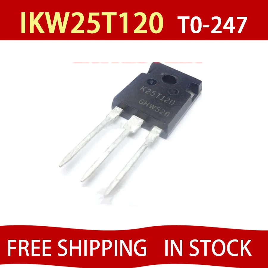 5 pezzi IKW25T120 TO247 K25T120 TO-247 1200 V 25 A 25N120