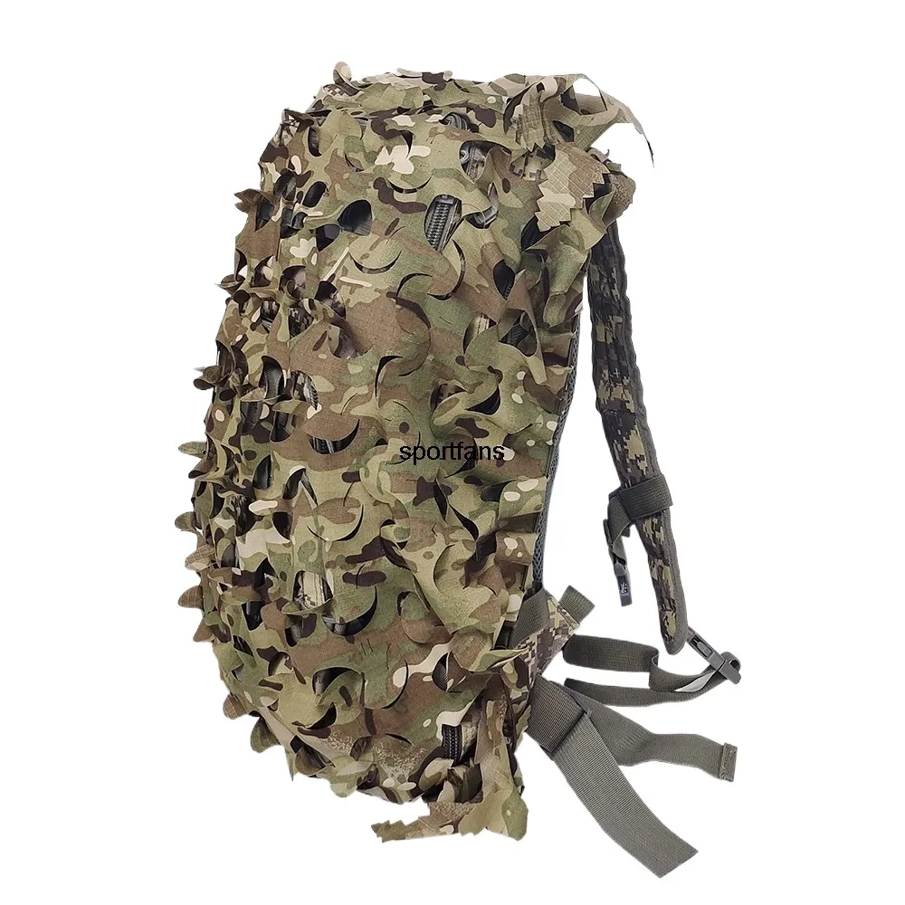 3D Hunting Camo Backpack Should Bag Camo Cover for Outdoor Hunting Backpack Cover Paintball Paratrooper Hunting Accessories 60L