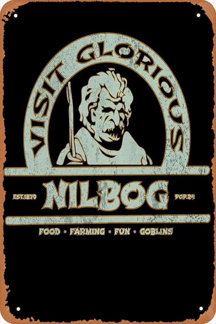 NIUMOWANG Metal Sign - Visit Glorious nilbog Troll 2 Tin Poster 12 X 8 Inches 1pc