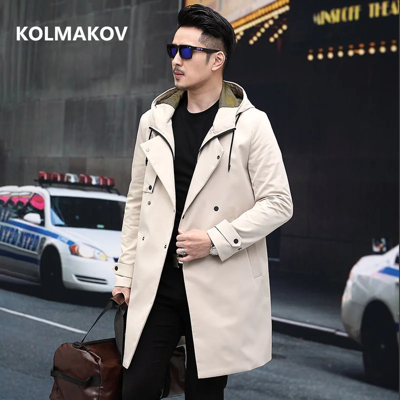 2024 new arrival jackets high quality wool trench coat men,men's business dress men size M-XXXL