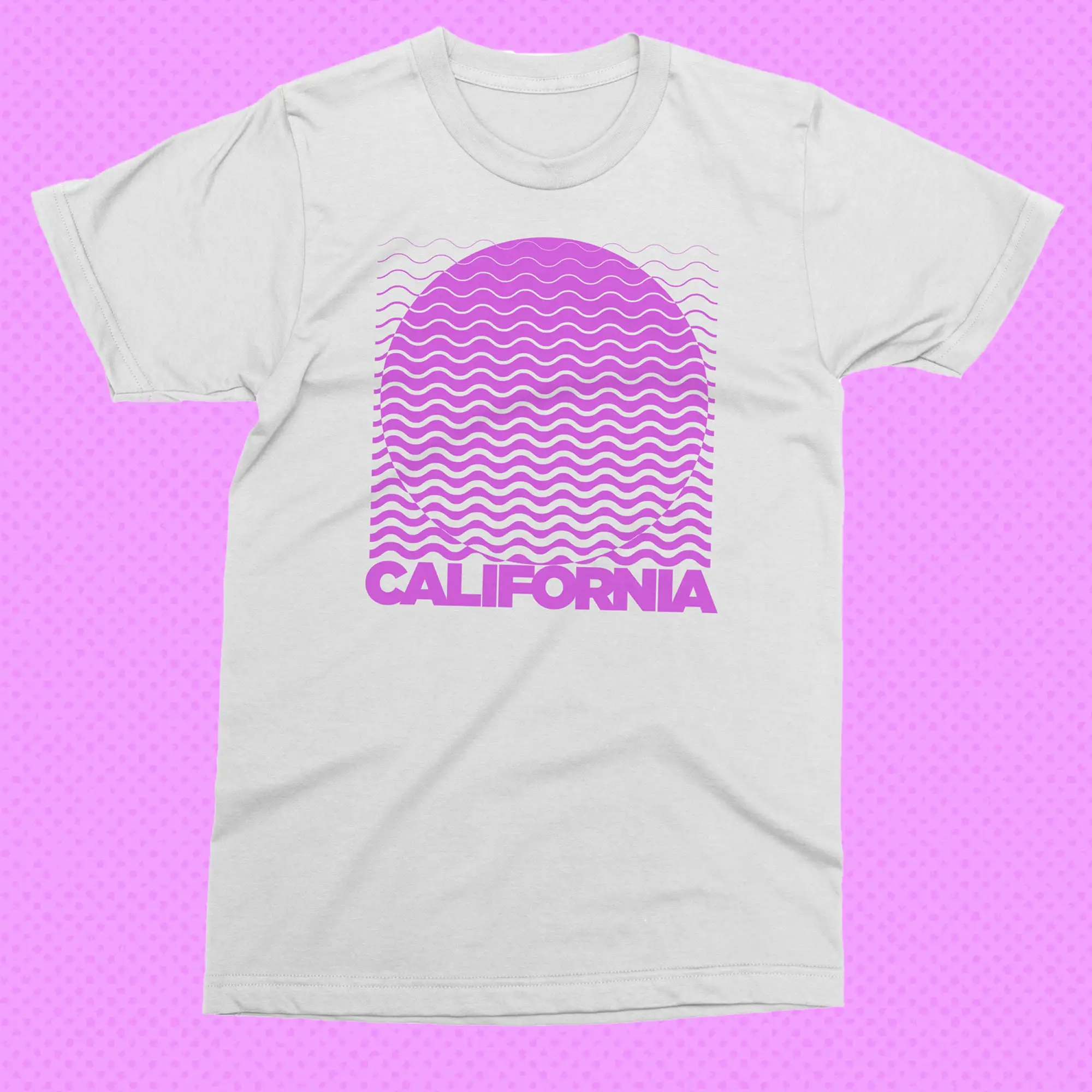 California Waves T Shirt La Vintage Cali 70S 80S 90S Retro Graphic Tee Surf Skate Socal Sun