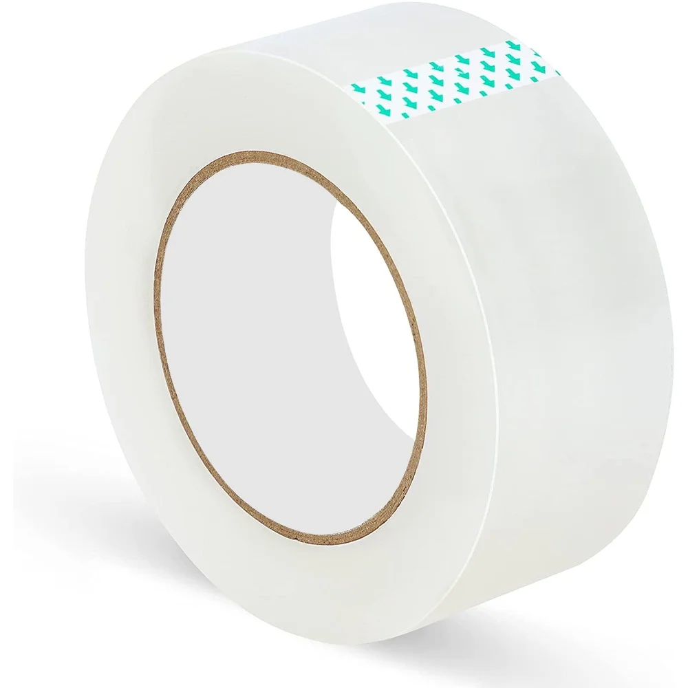 BOPP梱包テープ 1.88インチ x 109ヤード クリア 6個パック 強力粘着 引っ越し 配送 収納 重量物ボックス 環境に優しい 簡単剥がし