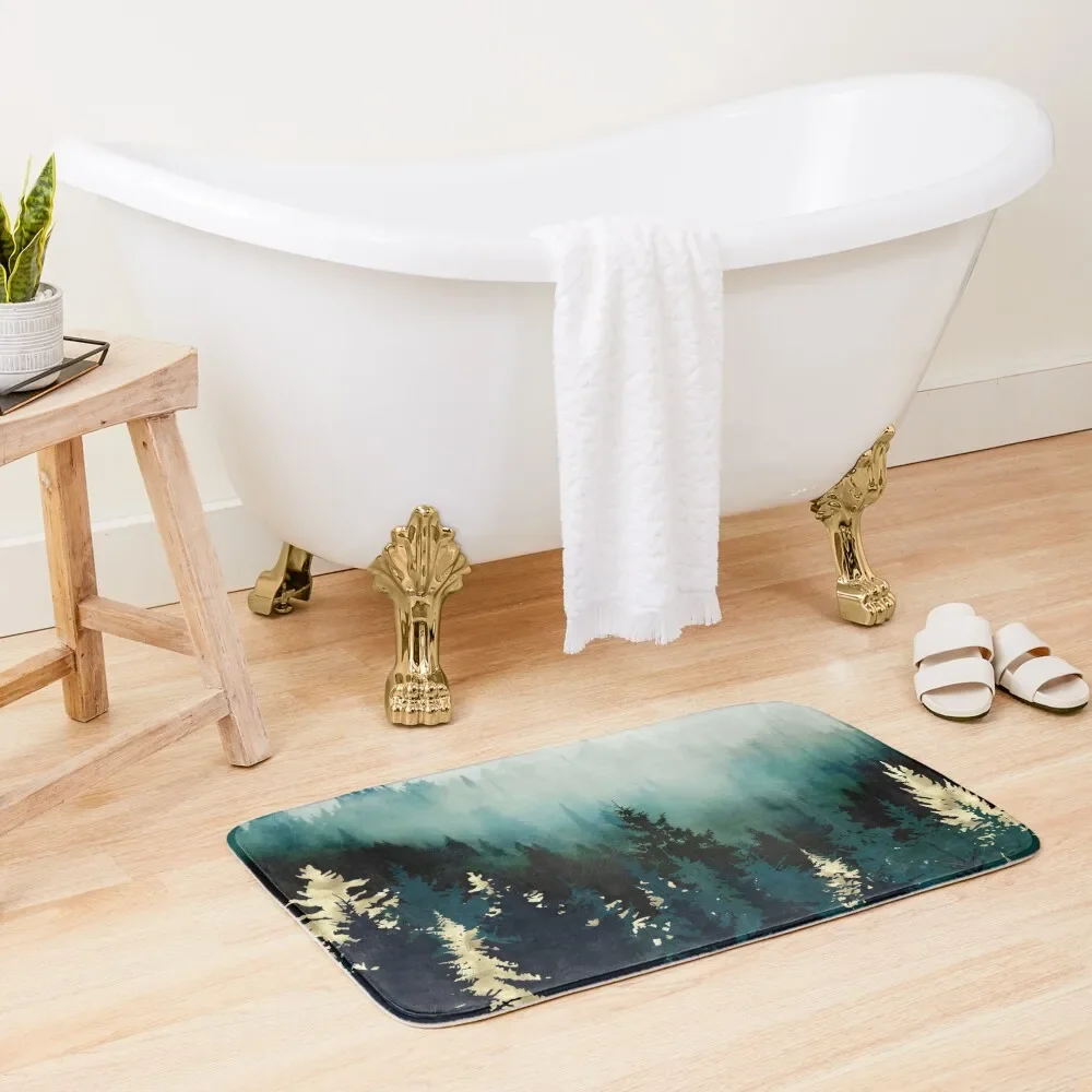 

Forest Glow Bath Mat Bathroom Slip Water Absorbent Absorbent Bathroom Bathroom Rug Mat