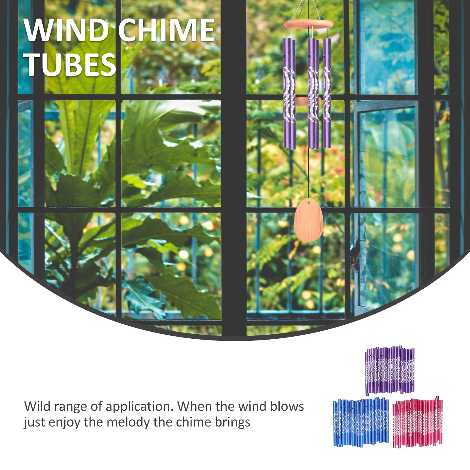 90 قطعة أنابيب استبدال الرياح الرنين الألومنيوم معدن الرياح الرنين DIY بها بنفسك في الهواء الطلق الاسترخاء حديقة اكسسوارات الديكور