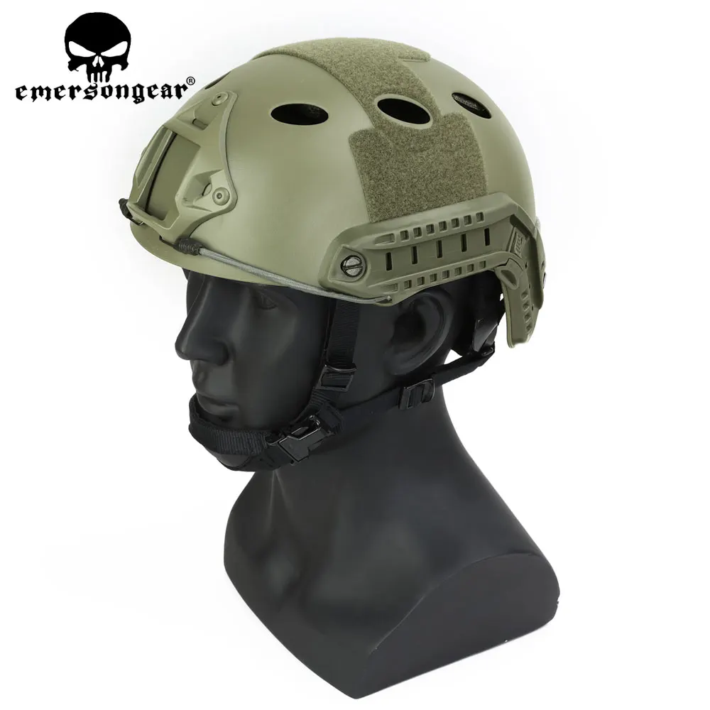 

Emersongear Fast Helmet PJ Type Tactical Adjustable Protective Helmet For Combat Airsoft Paintball Hunting Hiking Cycling EM5668