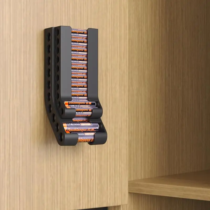 Battery Storage Organizer Combo Battery Organizer Storage Holder Small Battery Keeper Wall Holder Battery Dispenser Holder