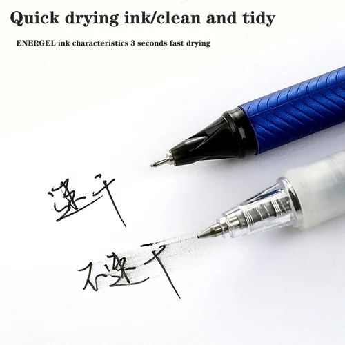 Imagen 2 del producto Pentel-Juego de bolígrafos de Gel de secado rápido, lapiceros japoneses BLN25 con media aguja, rectos, de agua líquida, de 0,5mm, papelería de gran capacidad