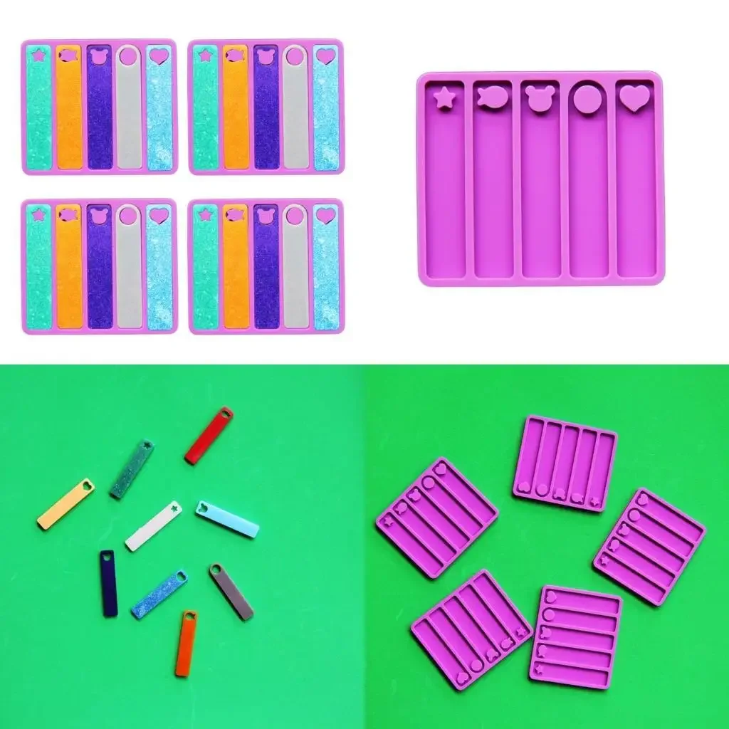 

Resin Molds Diy Keychain Moulds Making Craft Accessories Epoxy Resin Casting Molds Nameplate Resin Mirror Surface Mold