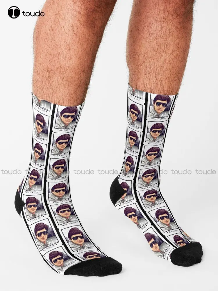 Al Pacino  Tony Montana Character Socks Softball Socks Women 360° Digital Print Custom Gift Streetwear Funny Sock Art