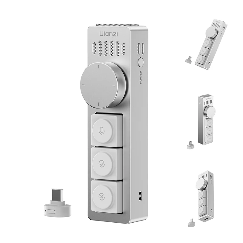 Ulanzi AI Controls Vibe Key AI Voice Input Keypad Works with Mainstream AI Agents AU05 Physical Custom Mapping for ChatGPT Codex
