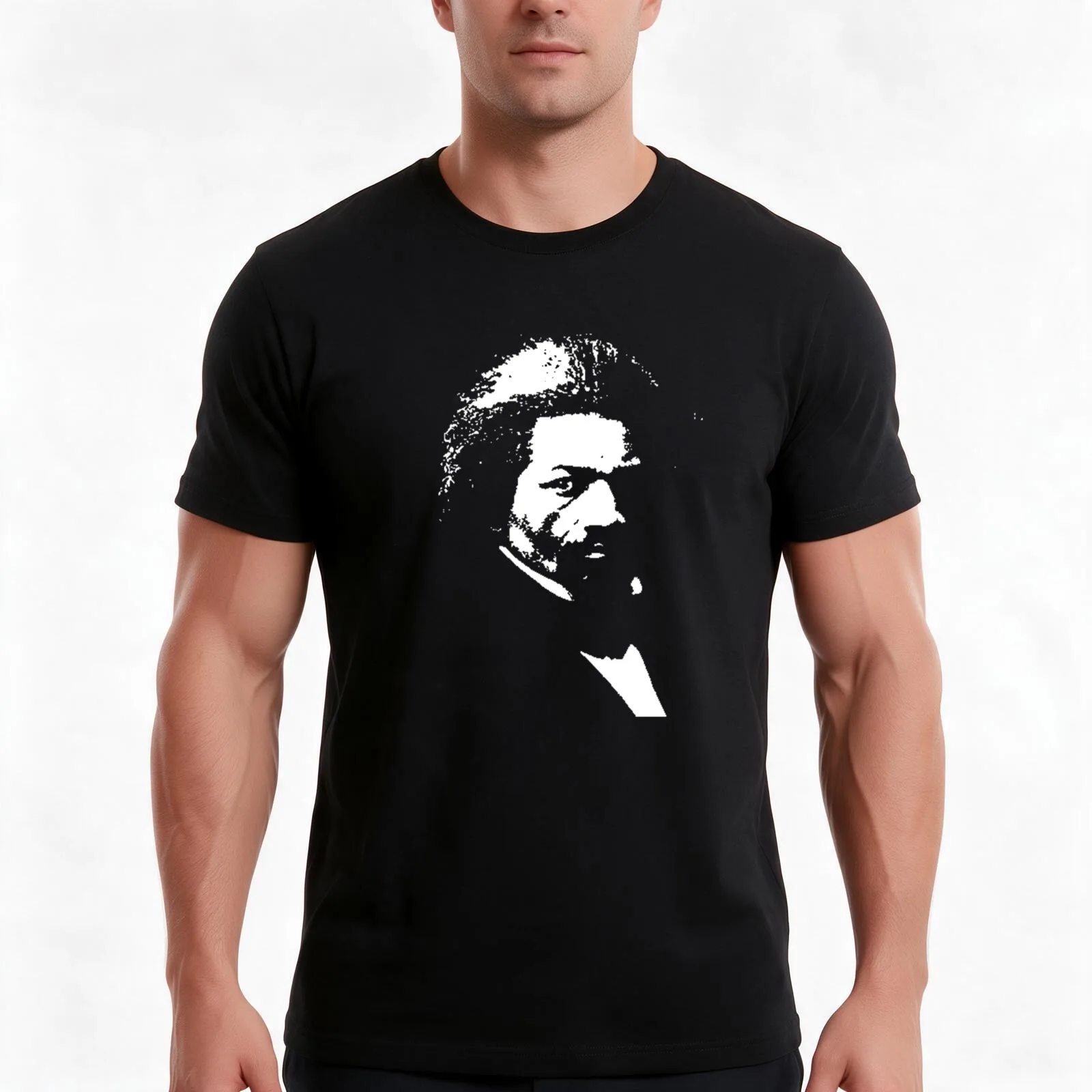 Frederick Douglass Black History Grunge Distressed Look T-Shirt Summer Casual Cotton Tee Oversized Streetwear Tops