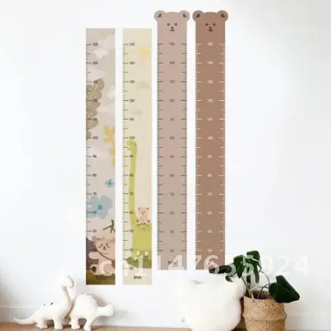 Canvas Baby Height Measure Ruler Wall Stickers Children Growth Chart Record Kids Room Decoration Hanging Rulers Photo Props INS