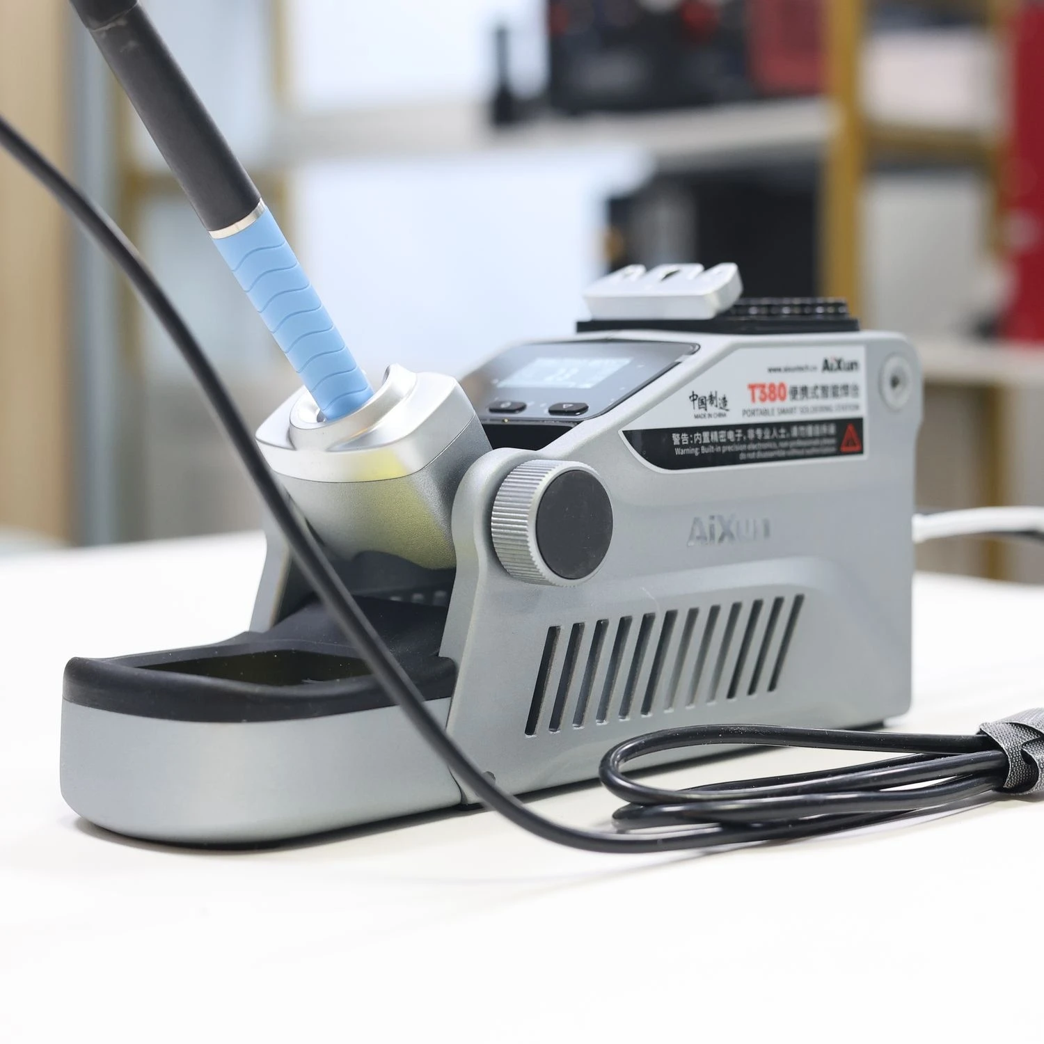 

Aixun T380 Portable Soldering Station with T210 Handle and with K Tip Heating Rapid Welding Rework Station