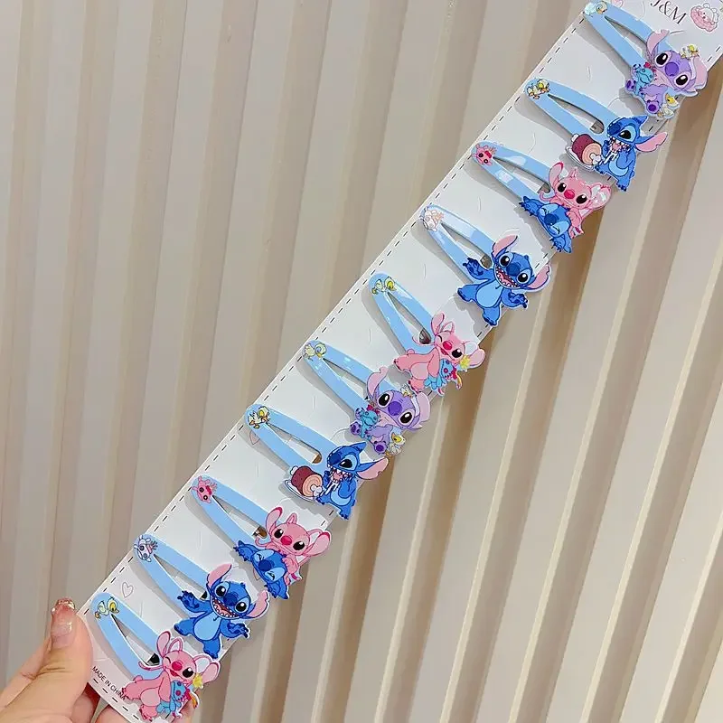 Sanrio Acrylic Folding Clip Cartoon Big BB Clip Stitch Kuromi Hair Clip Broken Hair Side Clip Headpiece Hair Accessories