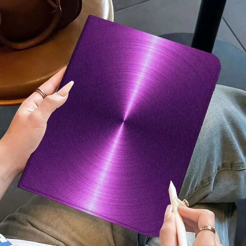 حافظة تابلت مضيئة على الطراز المعدني الملون لهاتف سامسونج جالاكسي تاب A A7 A8 A9 A11 S6 S11 Lite Plus 10.1 10.4 10.5 بوصة #5