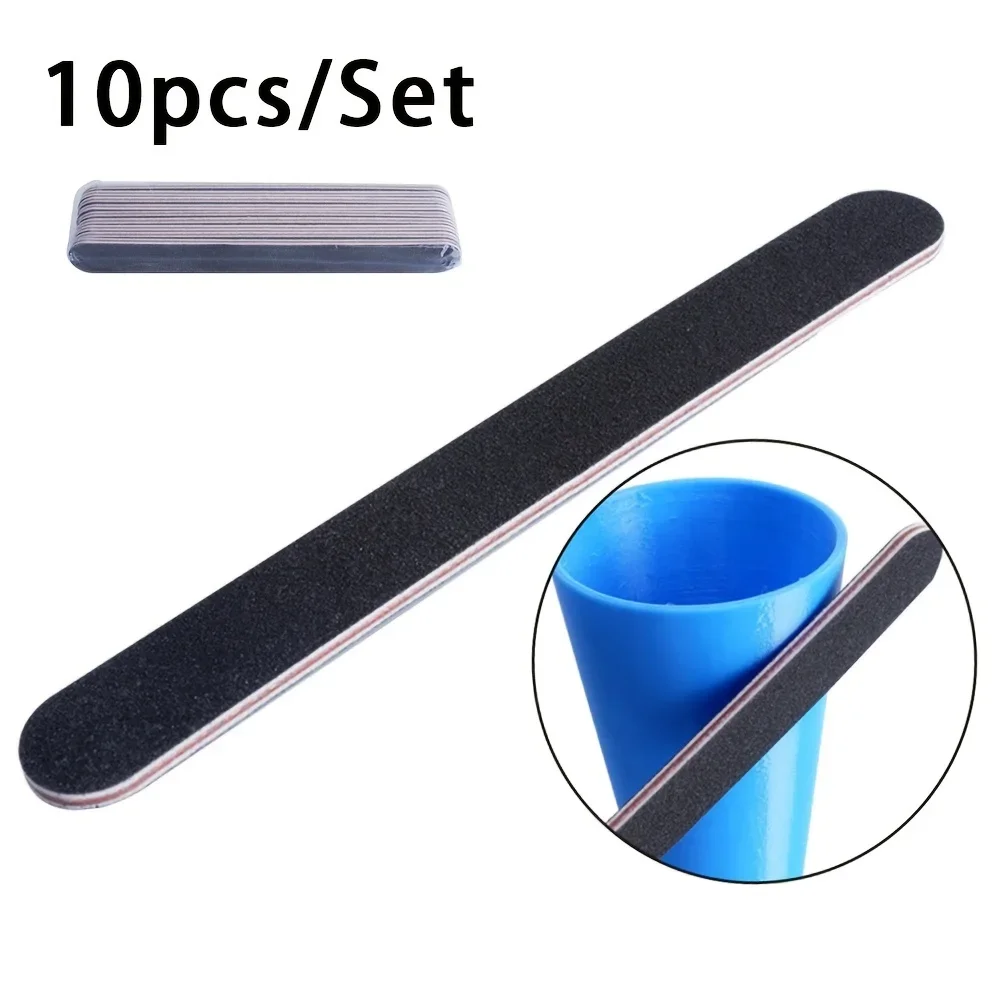 10 pçs modelo de impressão 3d ferramenta haste de moagem dupla face tira de moagem plana lixar papel ferramentas de acabamento acessório