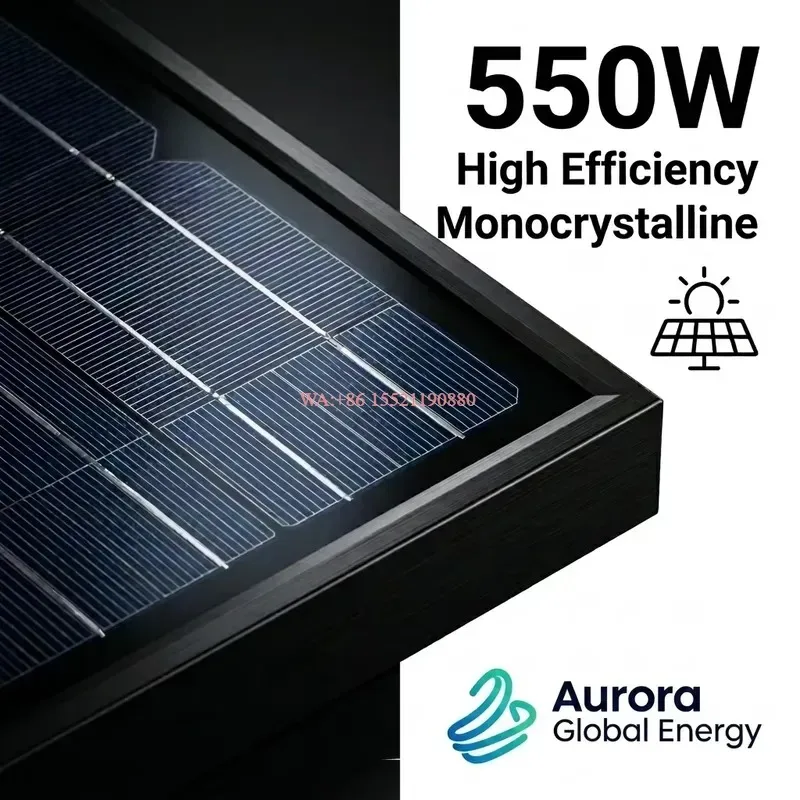 wmwmnu 550W High Output Solar Panel with Advanced Photovoltaic Technology for Maximum Energy Savings and Better Project
