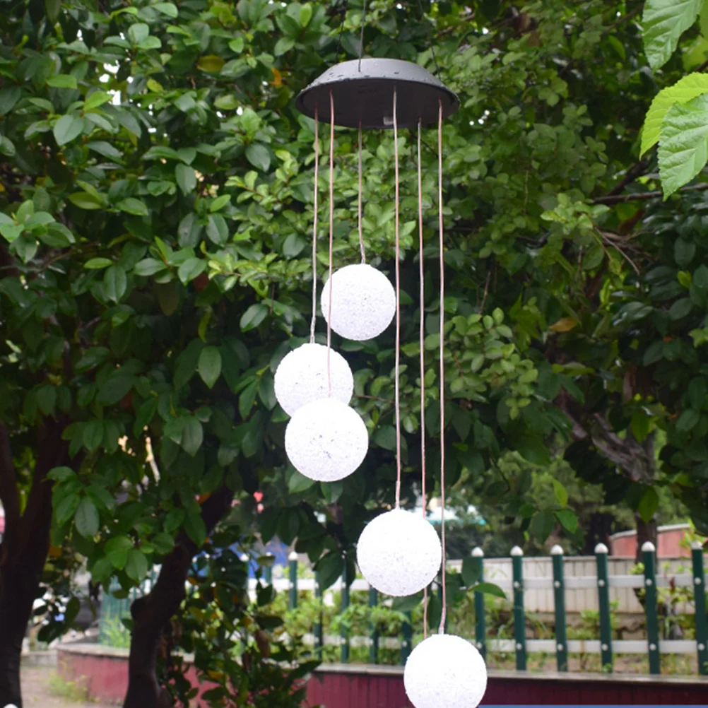 Solar Wind Chime Light Kleurrijke Gradient Particle Ball Regendicht Hangende Outdoor Garden Lamp Lights