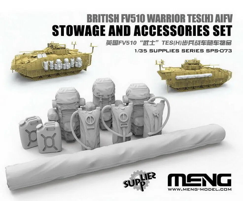 

Meng SPS-073 1:35 BRITISH FV510 WARRIOR TES(H) AIFV STWAGE AND ACCESSORIES SET