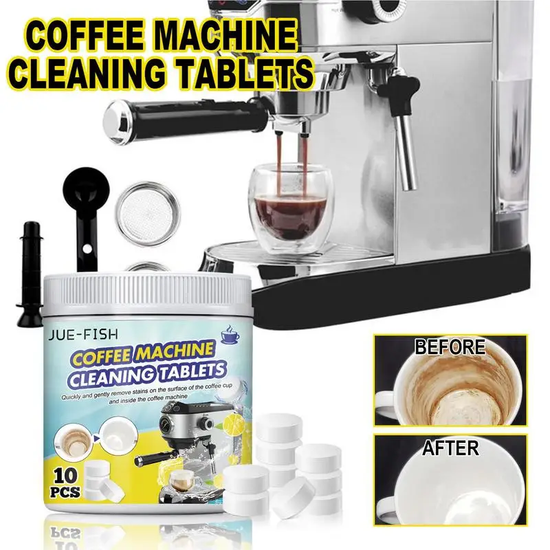 10pcs Espresso Coffee Machine Cleaning Tablet Water Dispenser Descaler Coffee Machine Cleaning Tablet For All Coffee Machines