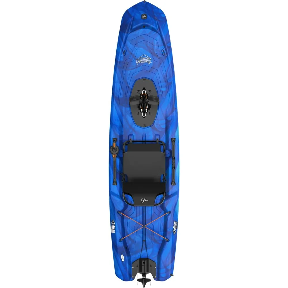 Getaway 110 HDII Recreational Kayak- Sit-on-Top - Lightweight and Stable one Person Kayak Vapor Deep Blue-White- 11 ft