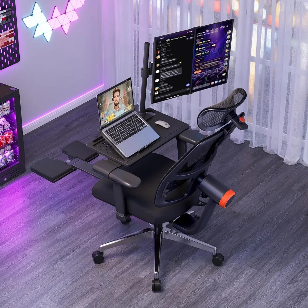 

Ergonomic with Footrest - Home Office Desk Chair with Adaptive Lumbar Support,Adjustable Seat Depth & Height, Office Chair