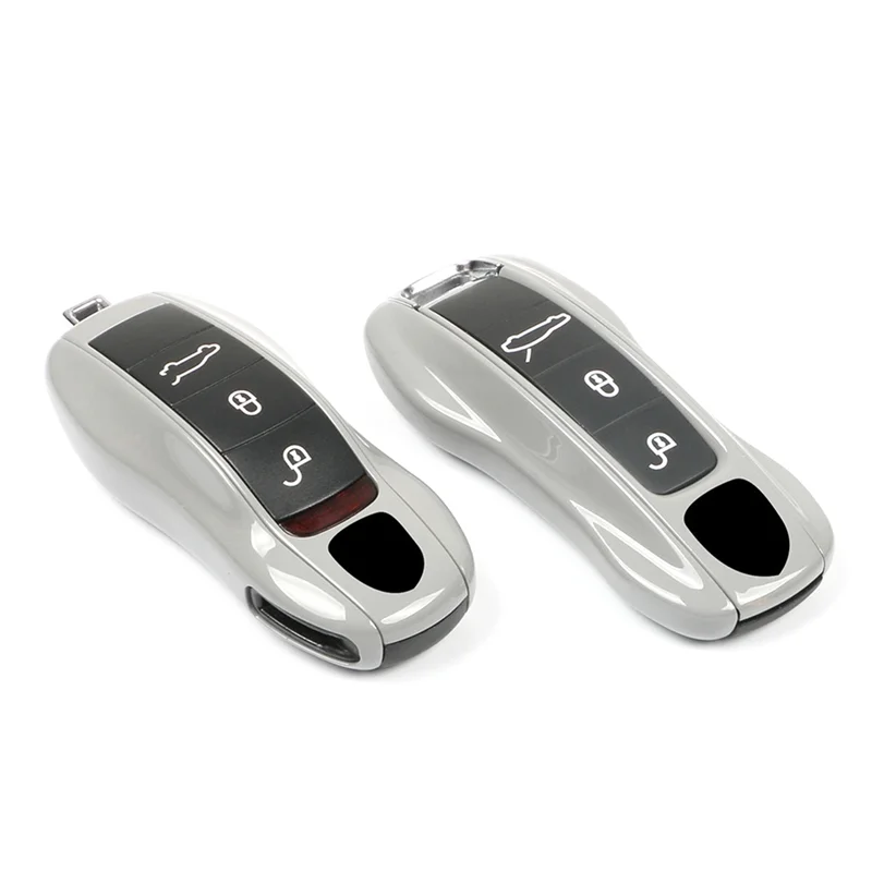 Funda para llave para Porsche 911 Panamera Cayenne Macan Boxster Cayman Control remoto Fob Cover-M53K