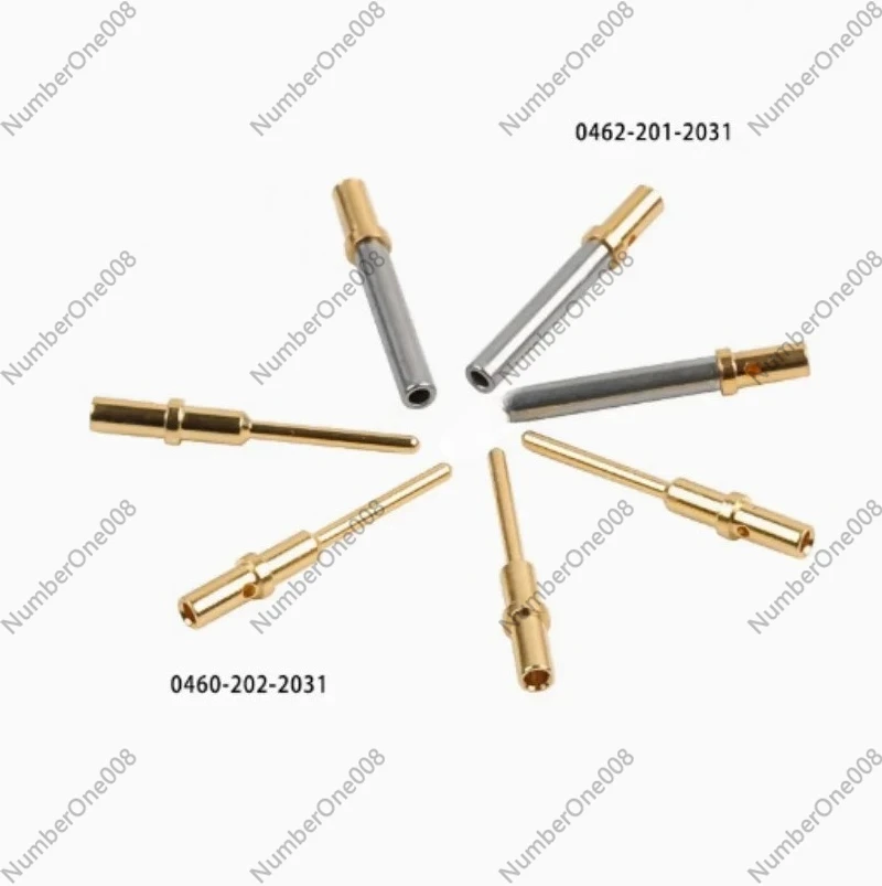 100pcs 0460-202-2031 Connector Instrument Terminal Gold Plated Aerial Pin Spring 0462-201-2031