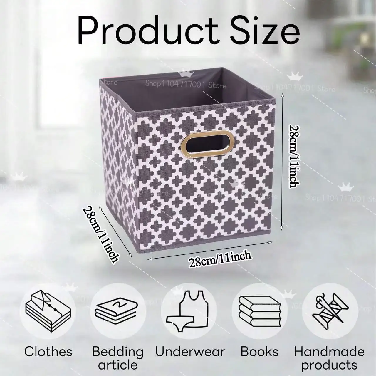 Multi-Purpose Storage Cubes Drawer for Closet Collapsible Clothing Underwear Kids Books Storage Box for Storage Shelves