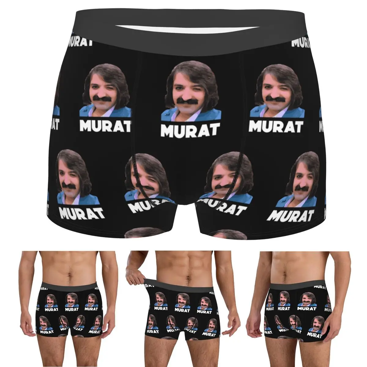 Calzoncillos tipo bóxer, pantalones cortos Murat Erdem, ropa interior turca, calzoncillos transpirables para hombre, regalo para él, para el novio.