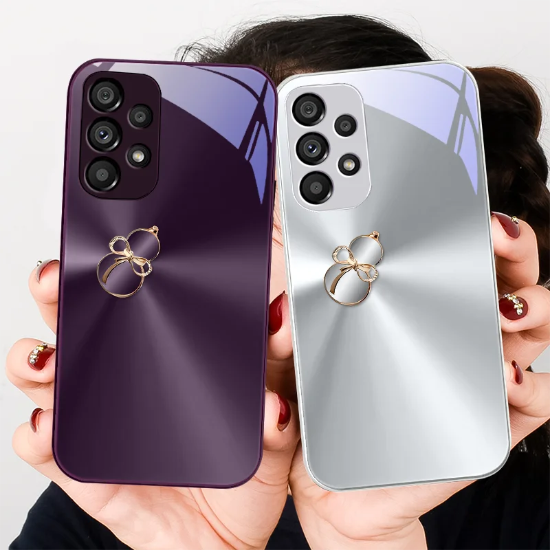 

Rose Purple Gourd For Samsung Galaxy Note 8 9 S10 Plus S20 S21 FE S23 Ultra A70 72 73 50 51 52 53 Tempered Glass Phone Case