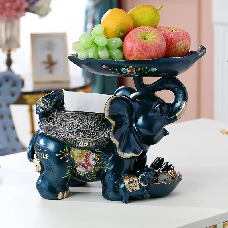 European-style lucky elephant tissue box cute creative decoration guest