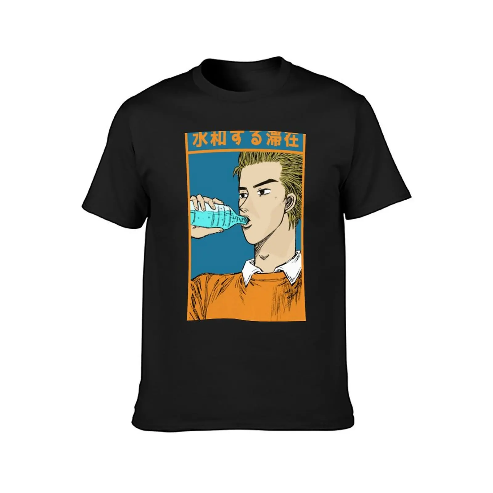 Initial D - Keisuke Takahashi 'Stay Hydrated' T-Shirt Blouse aesthetic clothes blanks oversizeds slim fit t shirts for men