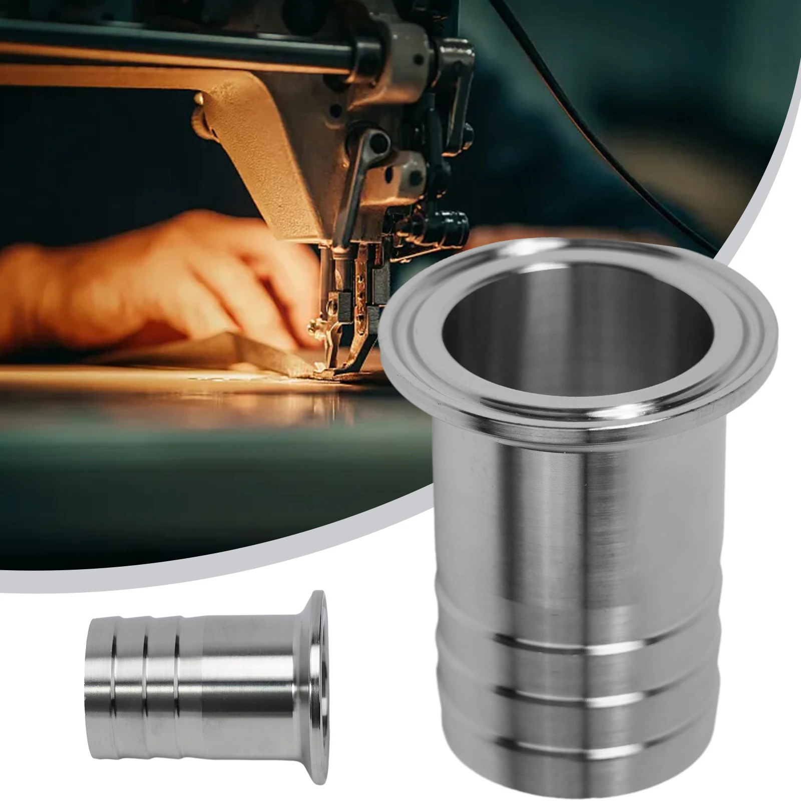 Sanitary Grade 1.5 inch Tri Clamp to 1.5 inch Barb Adapter SS304 for Connecting Hoses in Food Processing and Civil Pipeline Work