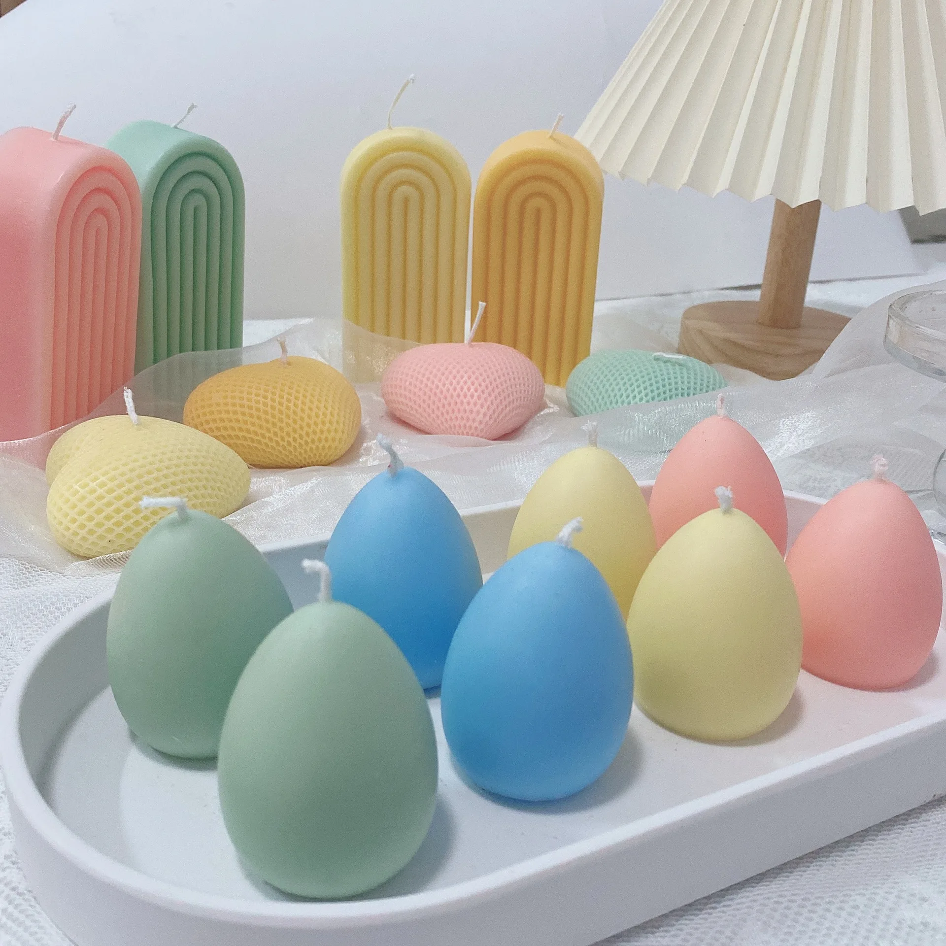 Hoza-Colored Egg Scented Candle, Cute High Appearance, Birthday Gift, Home Decoration, Wholesale