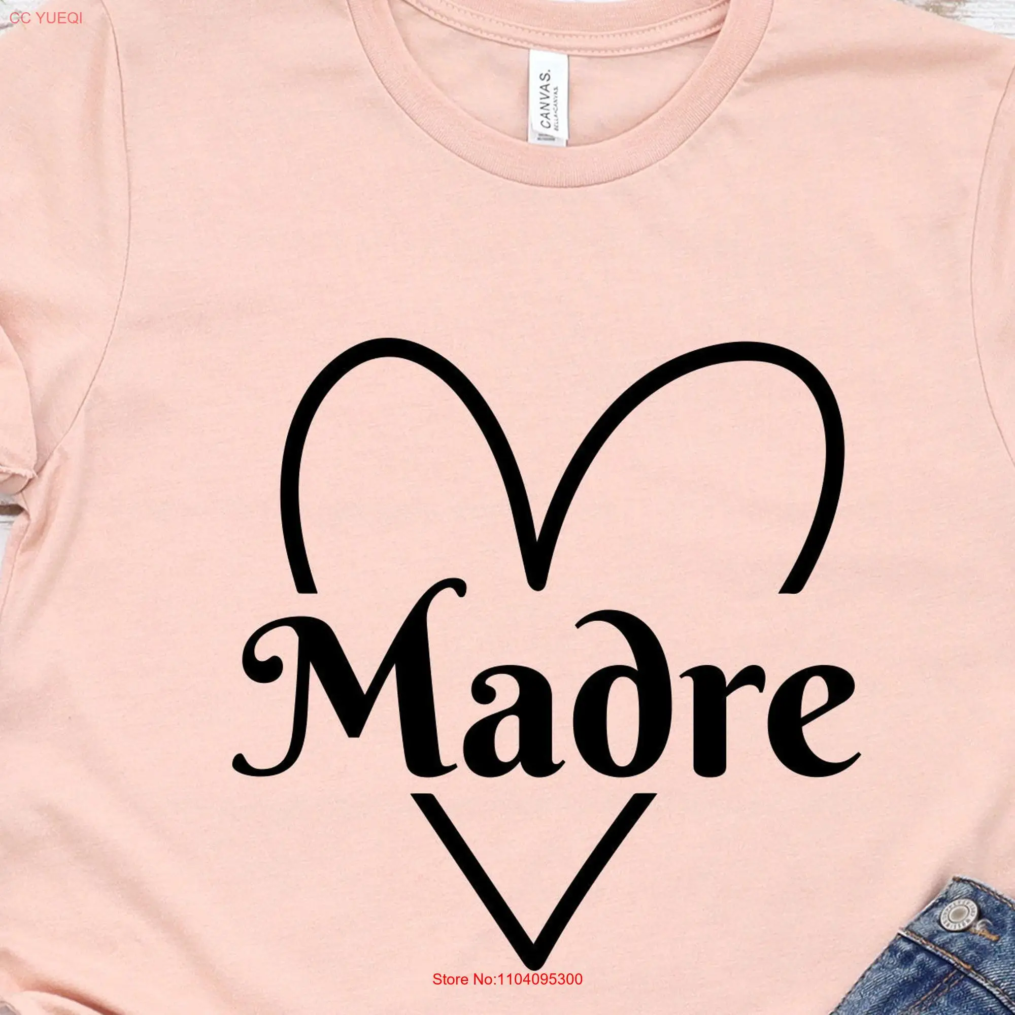 Madre T Shirt Cool Mom Mamacita Blessed Mama Mommy life for Moms Mothers Day  long or short sleeves