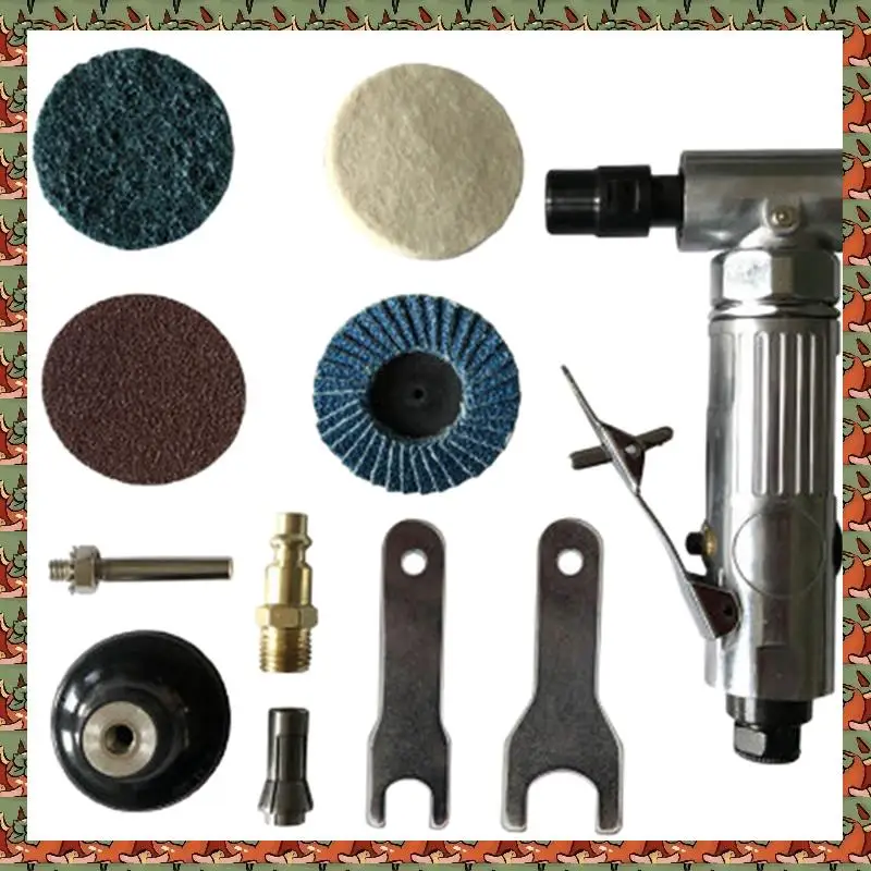 

ABLQ 2X 1/4 дюйма пневматическая угловая шлифовальная машина 90-градусный пневматический шлифовальный станок отрезной полировщик мельница набор инструментов для гравировки