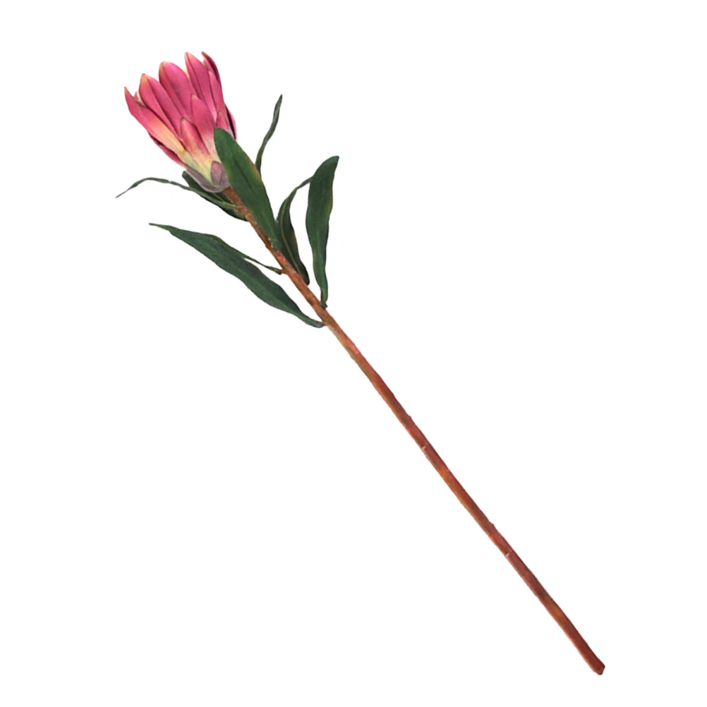 

Simulated Princess Flower Artificial Decor Bouquet Lifelike Wedding Home OfficeRed Faux Flowers Arrangement Modern Vase Table