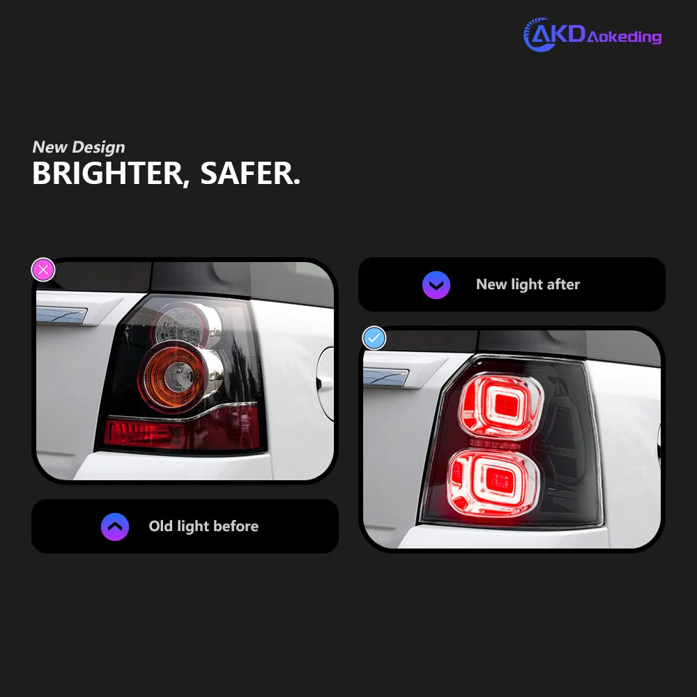 Car Lights for Freelander 2 LED Tail Light 2007-2015 L359 Rear Stop Lamp Brake Signal DRL Reverse Automotive Accessories