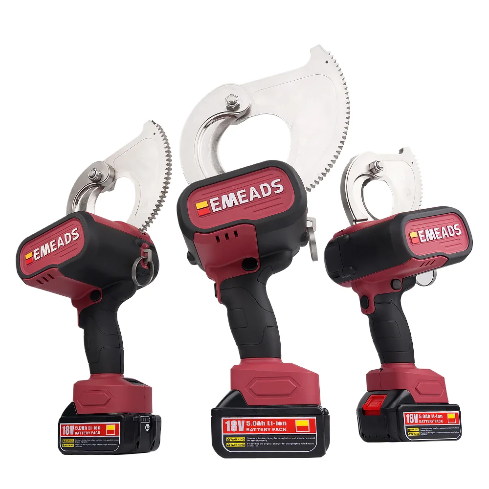 Emeads EMS-50 Electric Hydraulic Tool Red Cable Cutter For Aluminum & Copper Cable