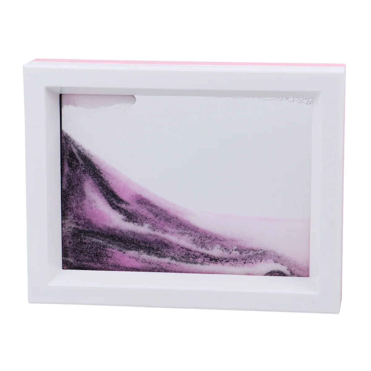 1 قطعة ثلاثية الأبعاد الرمال المتحركة اللوحة مكتب الديكور تدفق ديكور للمنزل طاولة مكتبية مكتب أسود أبيض وردي رسم سقوط الرمال الرمال الفن #3