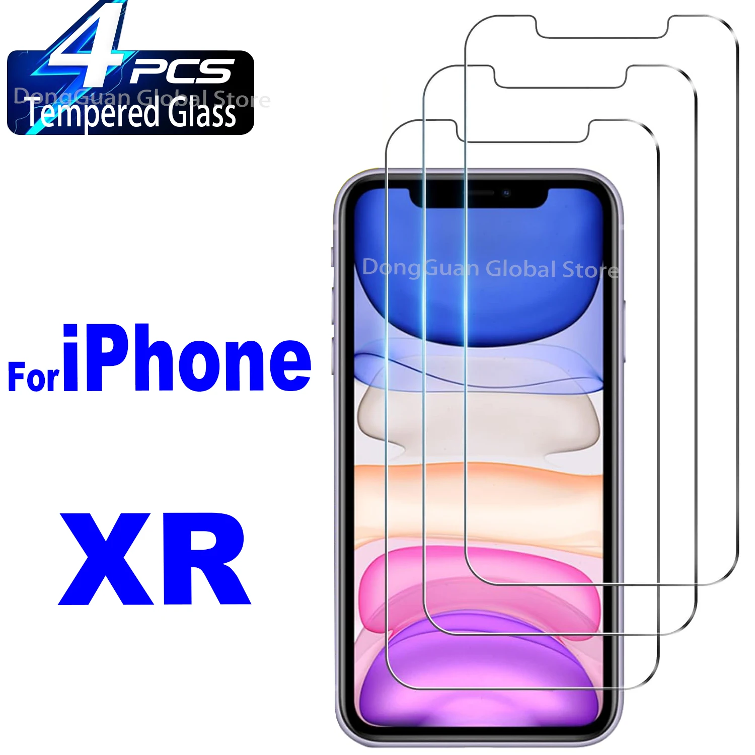 

For iPhone XR Tempered Glass Screen Protector Glass 2025 New Batch